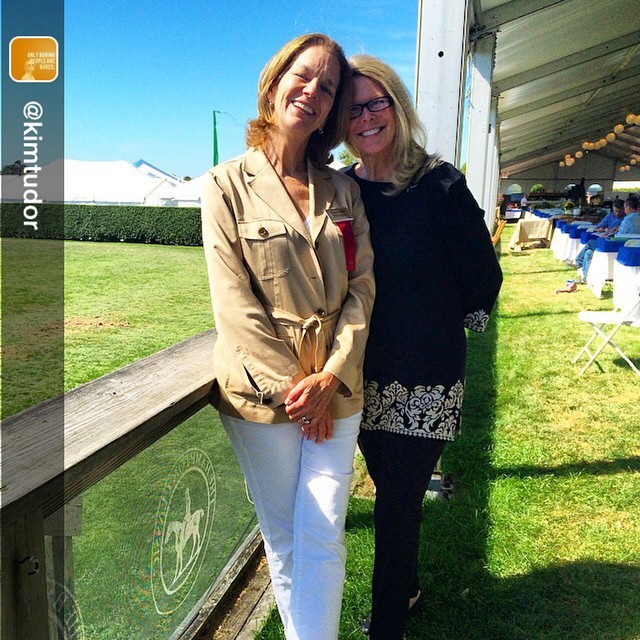 Hi @kimtudor, thanks for posting photo of us at @hamptonclassic! “Favorite people I see only one time per year!”