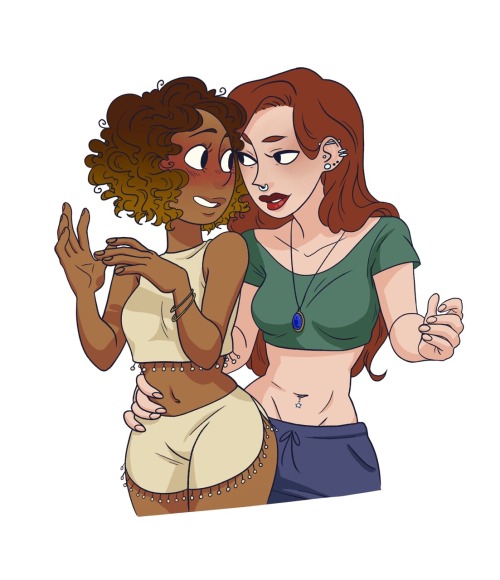 kaawoshin:Just some girls being gayHave my ocs, Natasha and Harper, being lovey dovey