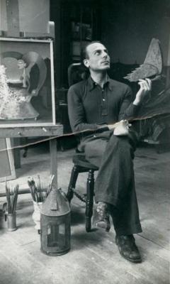 regardintemporel: Gherasim Luca dans l'atelier de Victor Brauner, Paris, 1938 