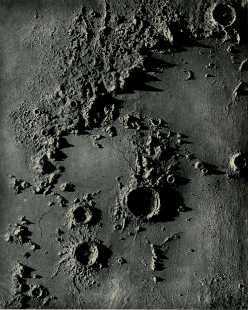 nemfrog:“The Lunar Apennines, Archimedes.” The moon : considered as a planet, a wor