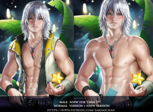 sakimichan:as promised for this term Male NSFW, The Riku i promised for last term. I just made him s