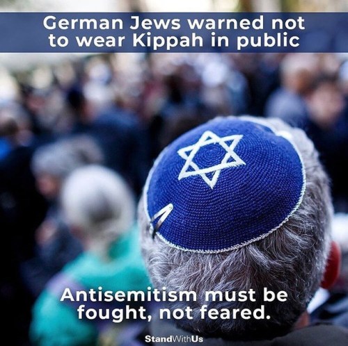 So instead of fighting #Antisemitism Germany is just telling Jewish people they need to hide? What&r