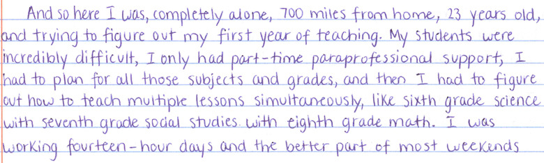 whitehouse:  Tara Lax is a teacher a Five Forks Middle School in Georgia. Check out