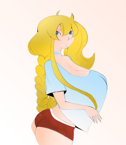 theycallhimcake:  a-toy:  @theycallhimcake‘s Cassie felt like drawing some Cassie   oooh, nice! Drapey shirt and everything. : Dty!