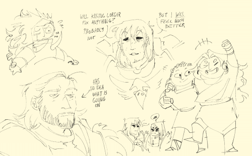 Some primarch doodles, mostly Magnus 