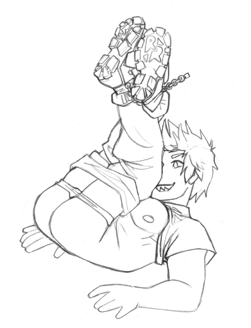 naughtypelli:  #12) Ankles Bound Over Head ft BNHA’s Kirishima (meant to be aged up a bit, as always, I know it’s kinda hard to tell w some charas)
