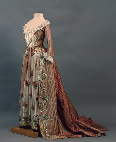 Court dress of Empress Maria Feodorovna of Russia (nee Sophie Dorothea of Wurttemberg), 1780s