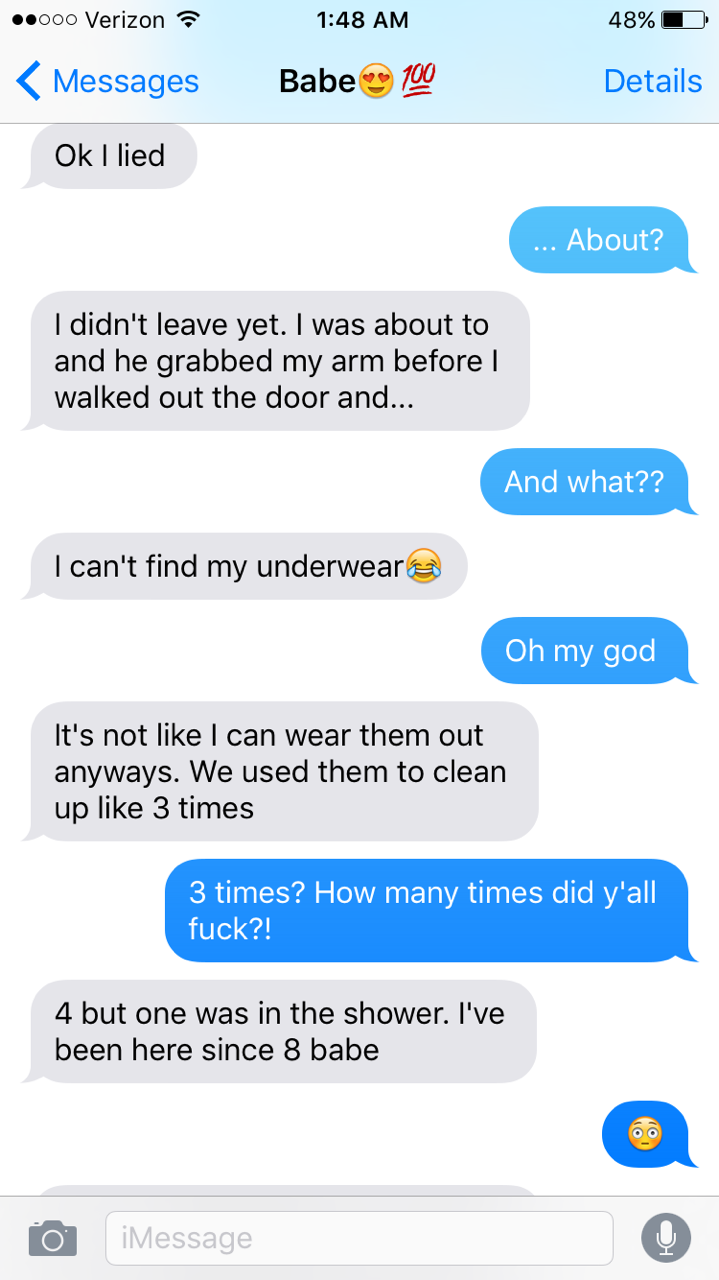 my-slutty-tattooed-wife:  Exactly the kind of texts I want from my wife.