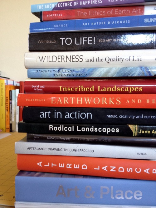 The stack of books I’m sifting through these days.