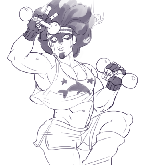 artyintheuk:star platinum is here to get fit and have fun