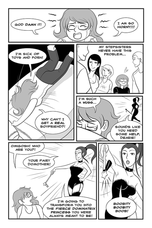 sweet-arts:  Here’s Cindomrella, a stupid, ridiculous porn comic I drew a while back. Enjoy! 