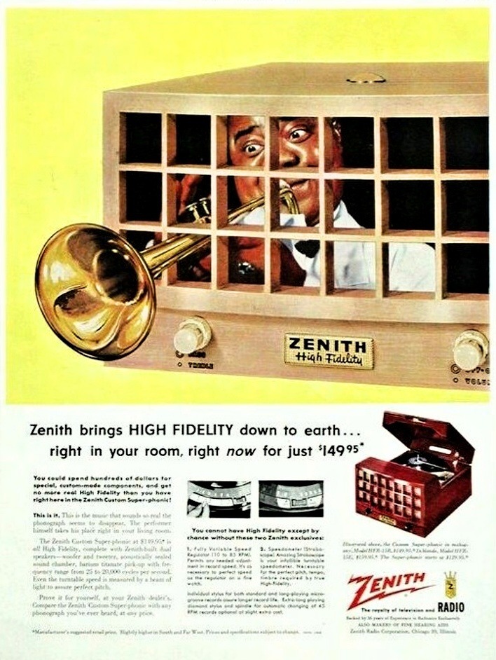 vinylespassion:  Tourne-disque Zenith, 1954. 