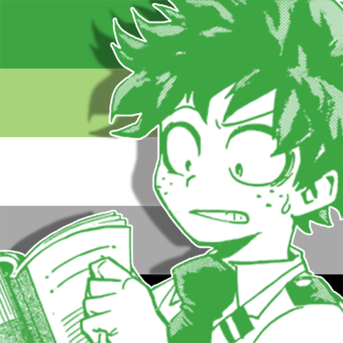 screaming-nope: Aro ace lesbian Deku icons requested by Anon! Free to use, just reblog! Requests are