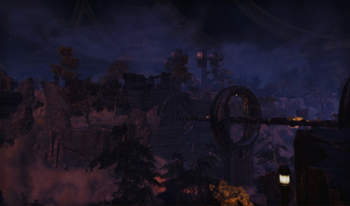 thebeautyoftamriel: Sotha Sil’s Clockwork City, at night.A place full of wonder, but also full