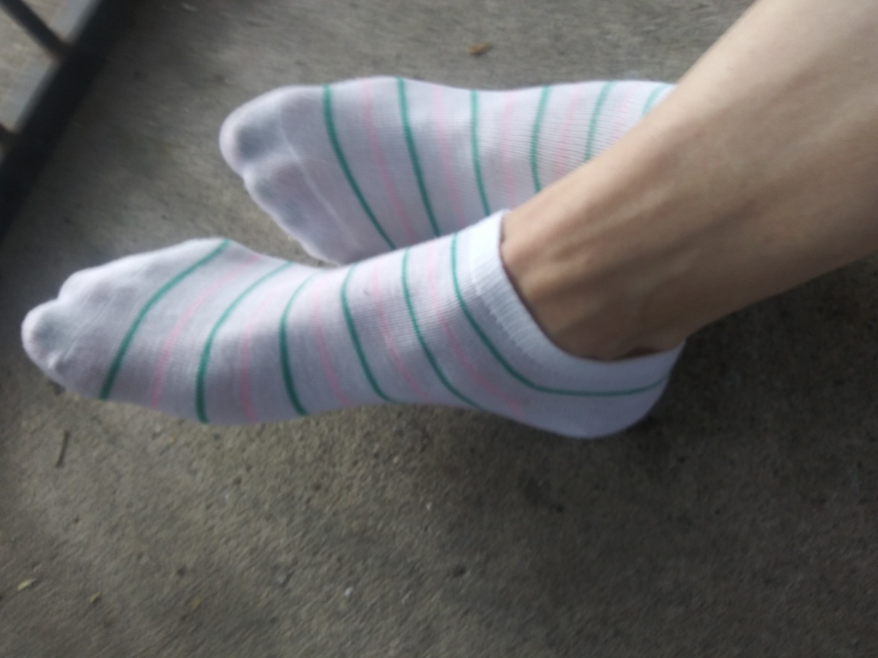 feetlifeforme — Striped light weight ankle socks. So cute, and yes...