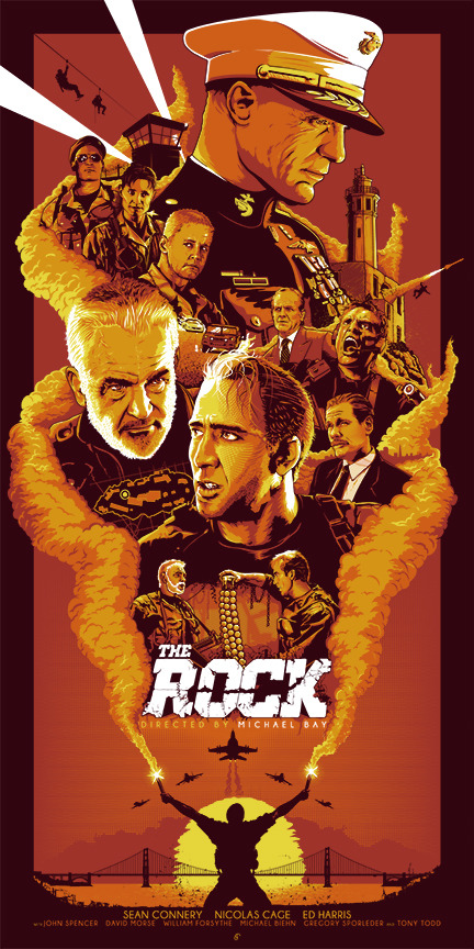 xombiedirge:  The Rock by Patrick Connan / Tumblr / Store 18” X 36” screen