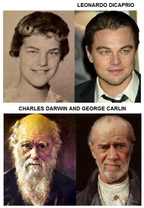 thegodlessatheist: Celebrity and historic figure doppelgangers