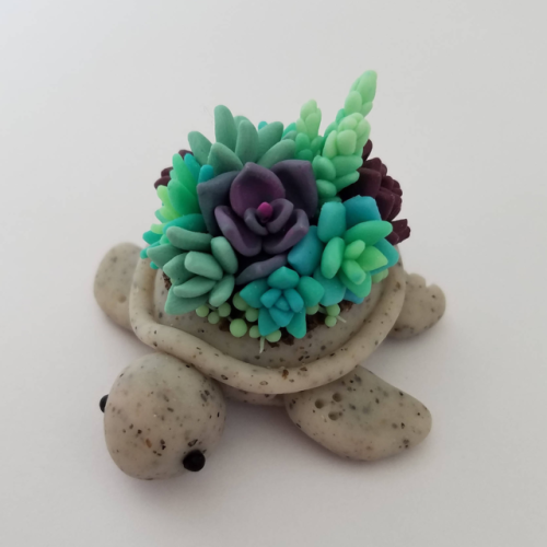 bright-eyes-hope: sosuperawesome: Succulent Turtles and Fruitles Charms by Claybie Charms on Instagr