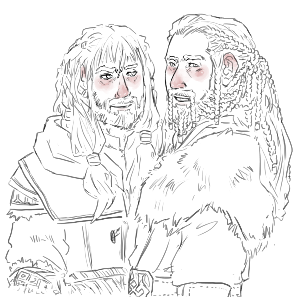 ladynorthstar:  adult!Kili &amp;Fili : as I picture they’d have looked in