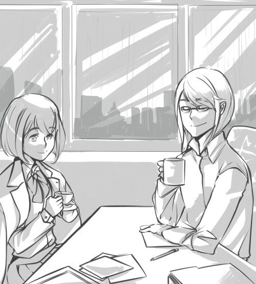 tangerinespectre:
“What better way to enjoy the rainy season than to stay indoors and drink a warm cup of chocolate/tea (・∀・ )
Olso I am a hot sensei I can do whatever I want okay hell yeah ಥ⌣ಥ
”
This is a very cute picture of something that is...