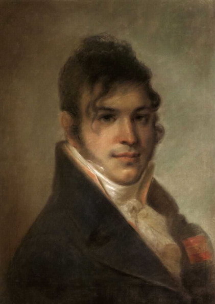 Portrait of A.I. Bibikov, 1807, Alexey VenetsianovMedium: pastel,paper