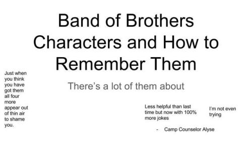 Band Of Brothers Characters And How To Remember Them