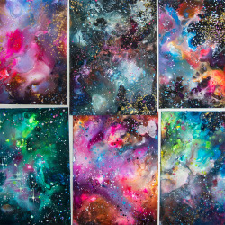 Tanyashatseva:   Galactic Flows On Yupo 🌌 Getting More And More Obsessed With