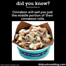 did-you-kno:  Cinnabon will sell you just the middle portion of their cinnamon rolls.  Source