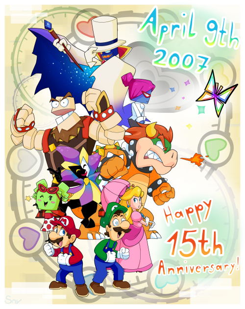 sny&ndash;eamdray: Happy 15th Anniversary, Super Paper Mario!!From all the games I enjoyed playi