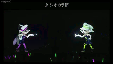 cool77778:bonbonbunny:Squid Sisters performing Calamari Inkantation live at Niconico