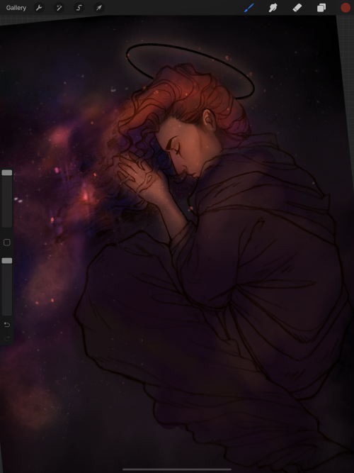 rishnea:Started painting a bit of Star dreamer Crowley on lunch yesterday