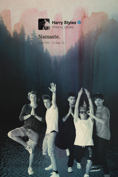 backthathazzup:  @Harry_Styles: Namaste.