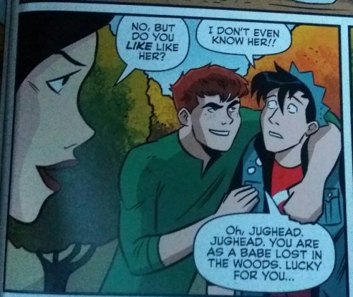 demisexualnathanvuornos: Canon AroAces 4c/?: Jughead Jones in Jughead #9 (2015) [Ryan North &amp