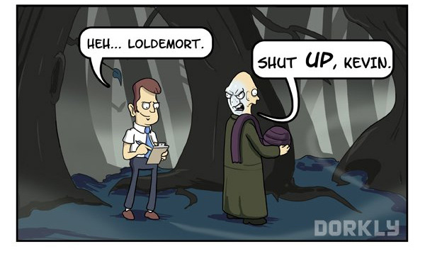 starwarsfangirl1975:  dorkly:  Voldemort’s Assistant, Kevin in: “Baby Blues”
