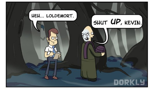 starwarsfangirl1975:  dorkly:  Voldemort’s Assistant, Kevin in: “Baby Blues”  I lol’d