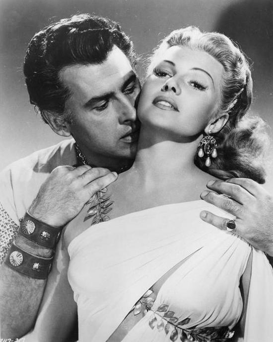 Rita Hayworth and Stewart Granger