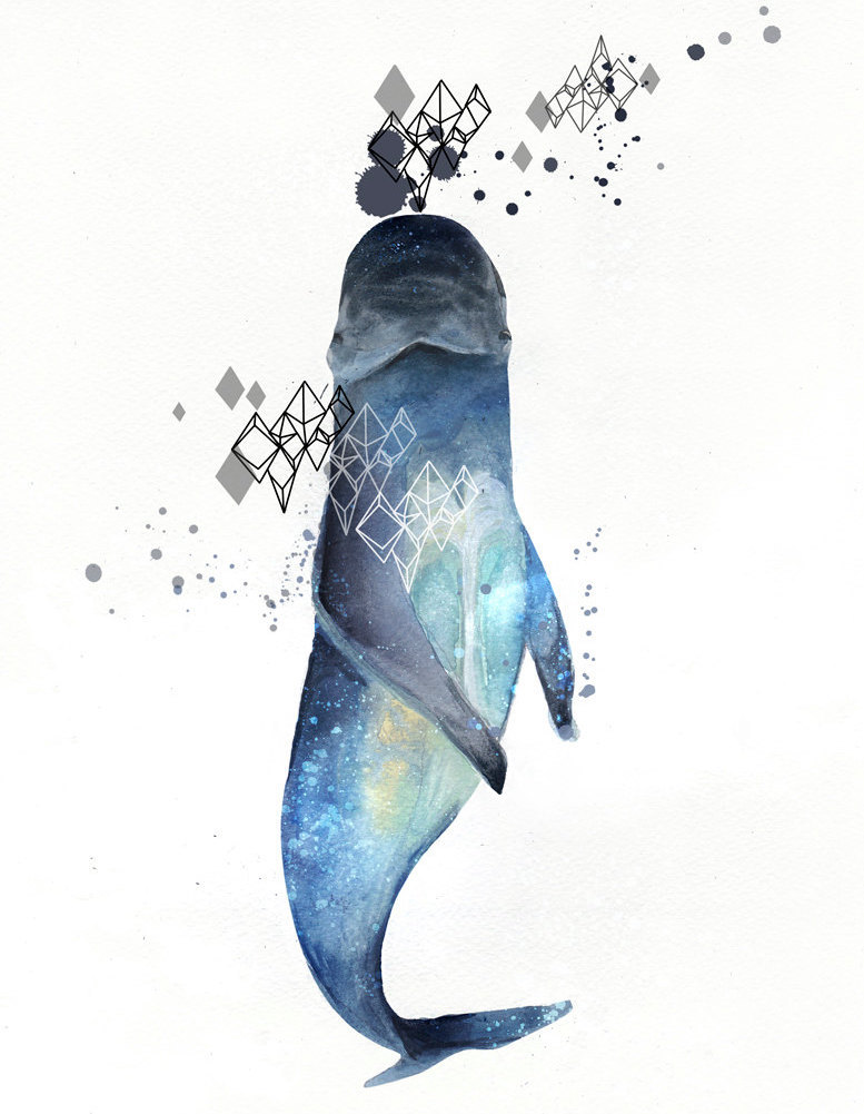 wordsnquotes:  Geometric Watercolor Illustrations by Ella T.Canadian based artist