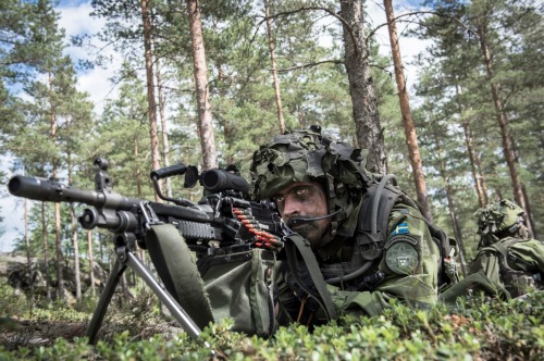 militaryarmament:Swedish, Finnish and U.S Marines cooperating during the large scale international exercise BALTOPS 2016. 10 June, 2016.