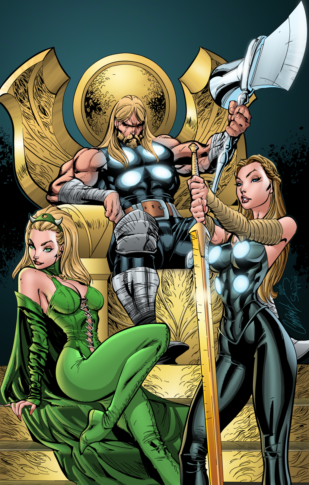 comicsodissey:Watching over Asgard by J-Skipper