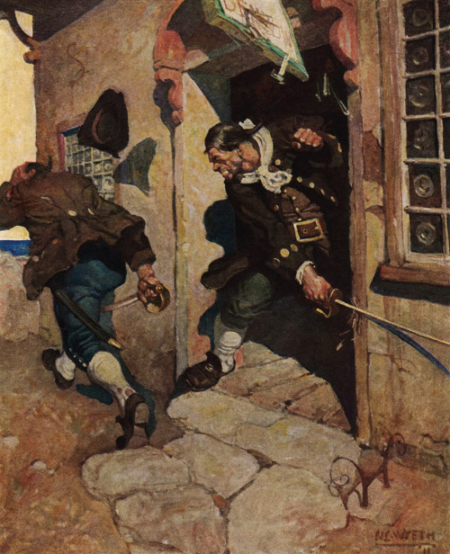 N.C. Wyeth’s illustrations for Robert Louis Stevenson’s Treasure Island.