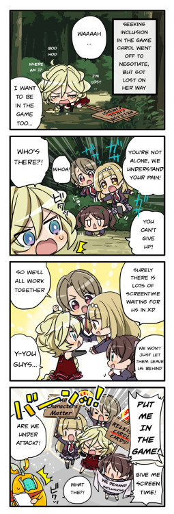 Fresh of the TL press, the latest UnlimiBlog 4koma strips. As usual, you can check out the other ins
