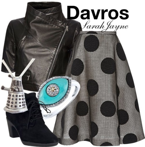 Davros Inspired Look by solstice-sarahjayne featuring a circle skirtYigal Azrouël black leather