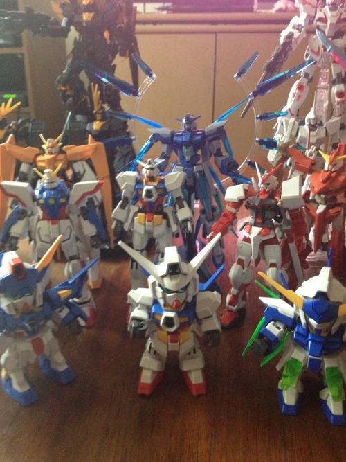 My crazy collection of gundam kits