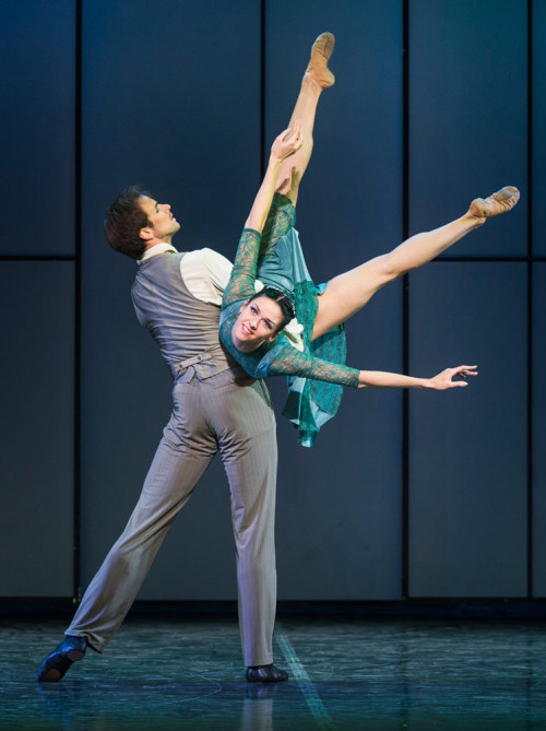 Lyubov Andreyeva and Oleg Gabyshev in Up &amp; Down, Eifman Ballet, December 2016. © Fotein