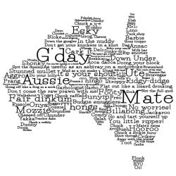mapsontheweb:Map of Aussie Slang.  This is