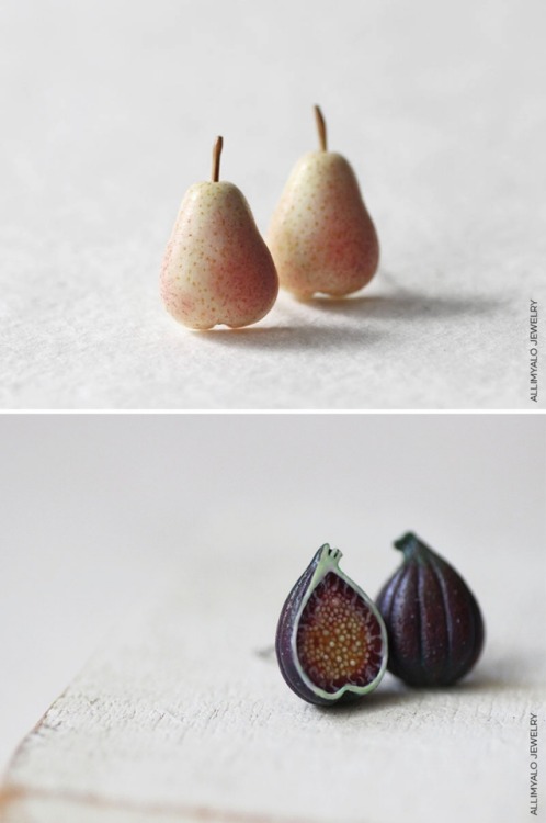 sosuperawesome: Miniature Food and Plant Jewelry by Allim Yalo Jewelry on Etsy See our ‘miniat