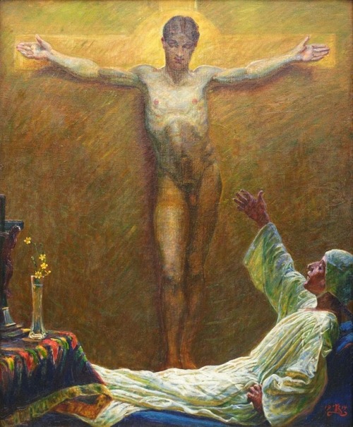 fleurdulys:  Die Heilige Katharina von Sienna - Kristian Zahrtmann 1914 