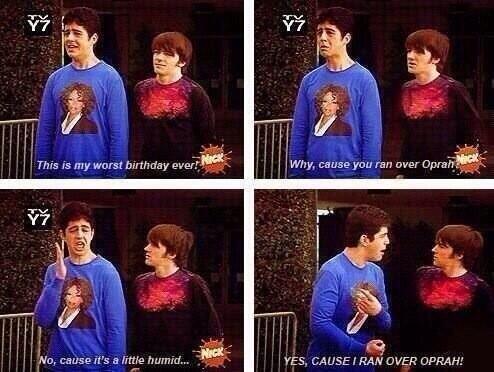 But seriously if you don't love Drake & Josh there's something wrong with you, I mean