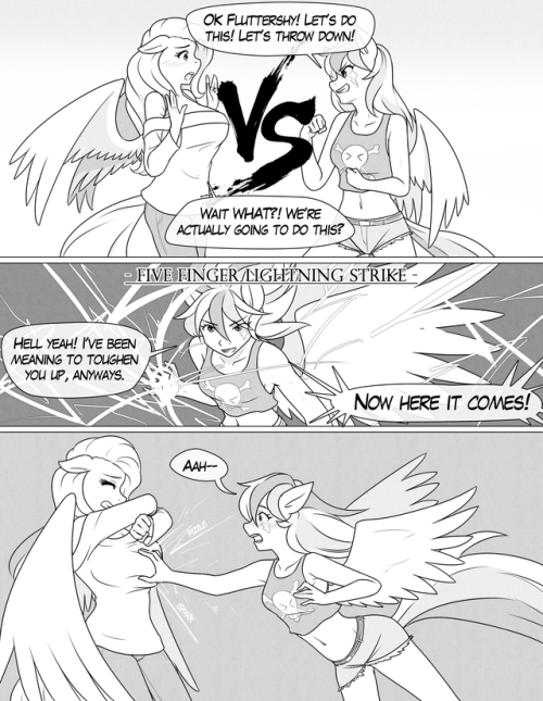 pia-chan: theroguediamond:  Ask #5 Done by super awesome guest artist JonFawkes! you all better go and check out his stuff if you somehow don’t know about this rad guy.  Also, it’s cannon now that Fluttershy’s boobs are hella shock absorbent. 