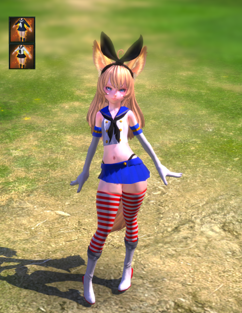 Elin Shimakaze OutfitThis mod adds Shimakaze Outfit instead of Navy and White school uniforms. 